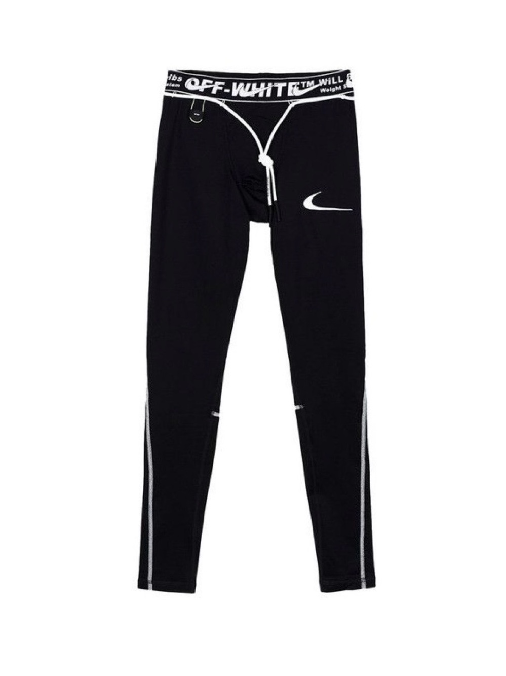 Off-White & Nike Men’s Black Tights Athletic Leggings